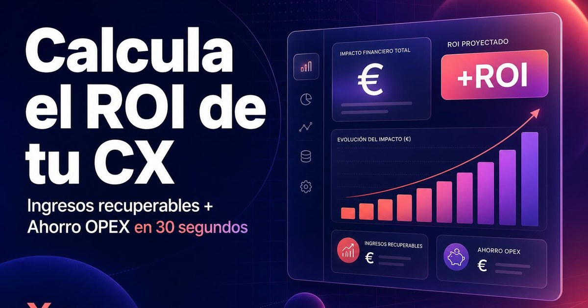 Vista previa de la calculadora de ROI de CX